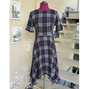 Vintage Elle plaid dress